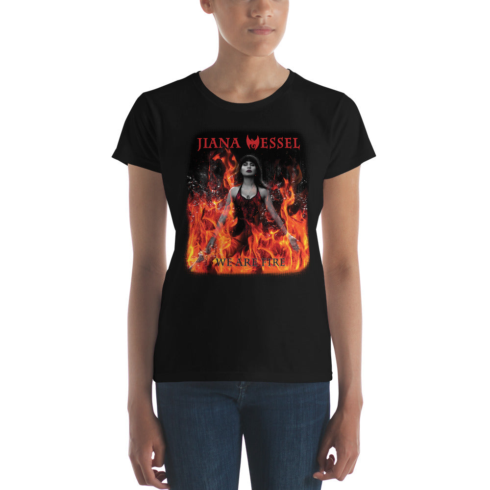 We are fire! Women’s short sleeve shirt