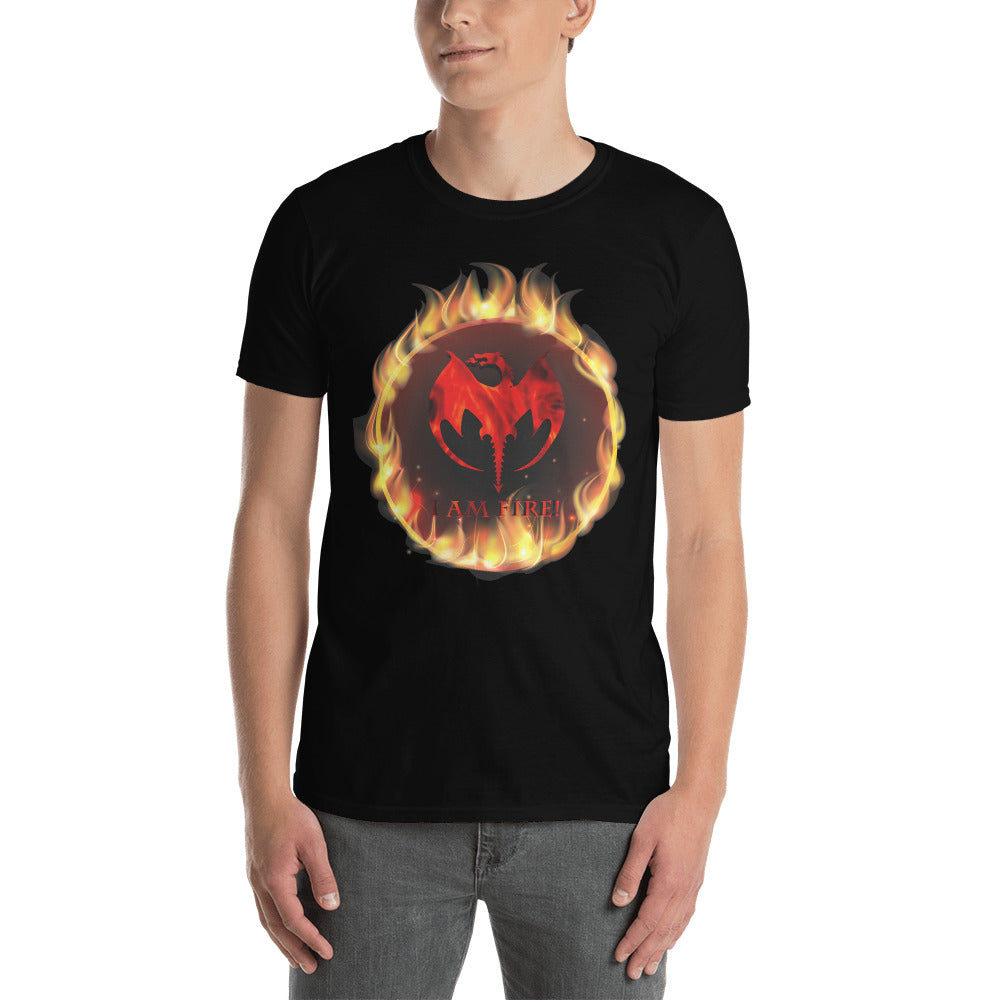 I AM Fire! Short-Sleeve Unisex 100% cotton T-Shirt