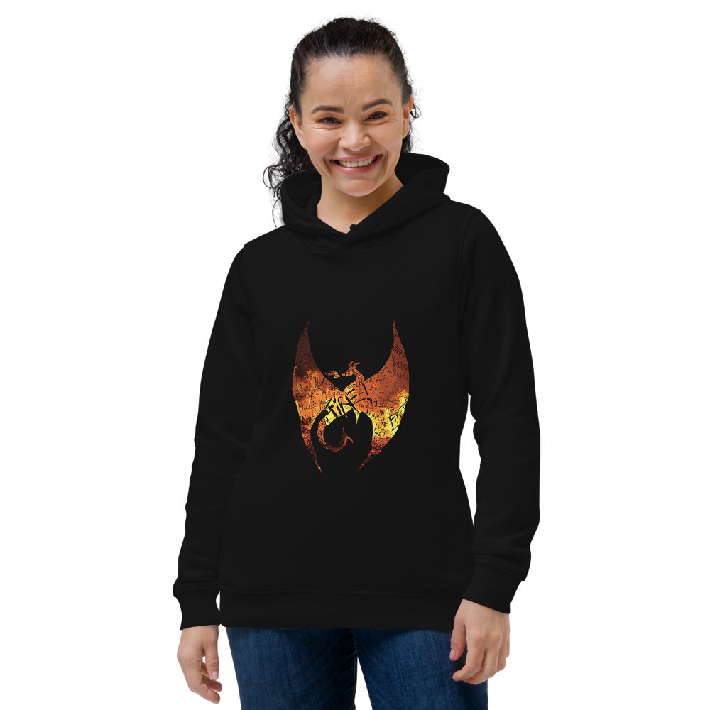 FIRE! Women's eco fitted hoodie